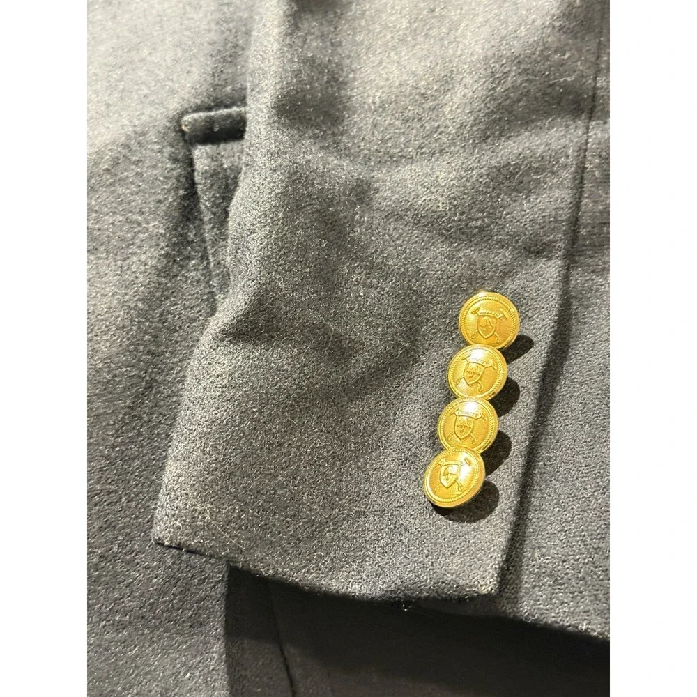 Vintage‎ Polo University Club Ralph Lauren Navy Blazer Jacket Gold Buttons 42R